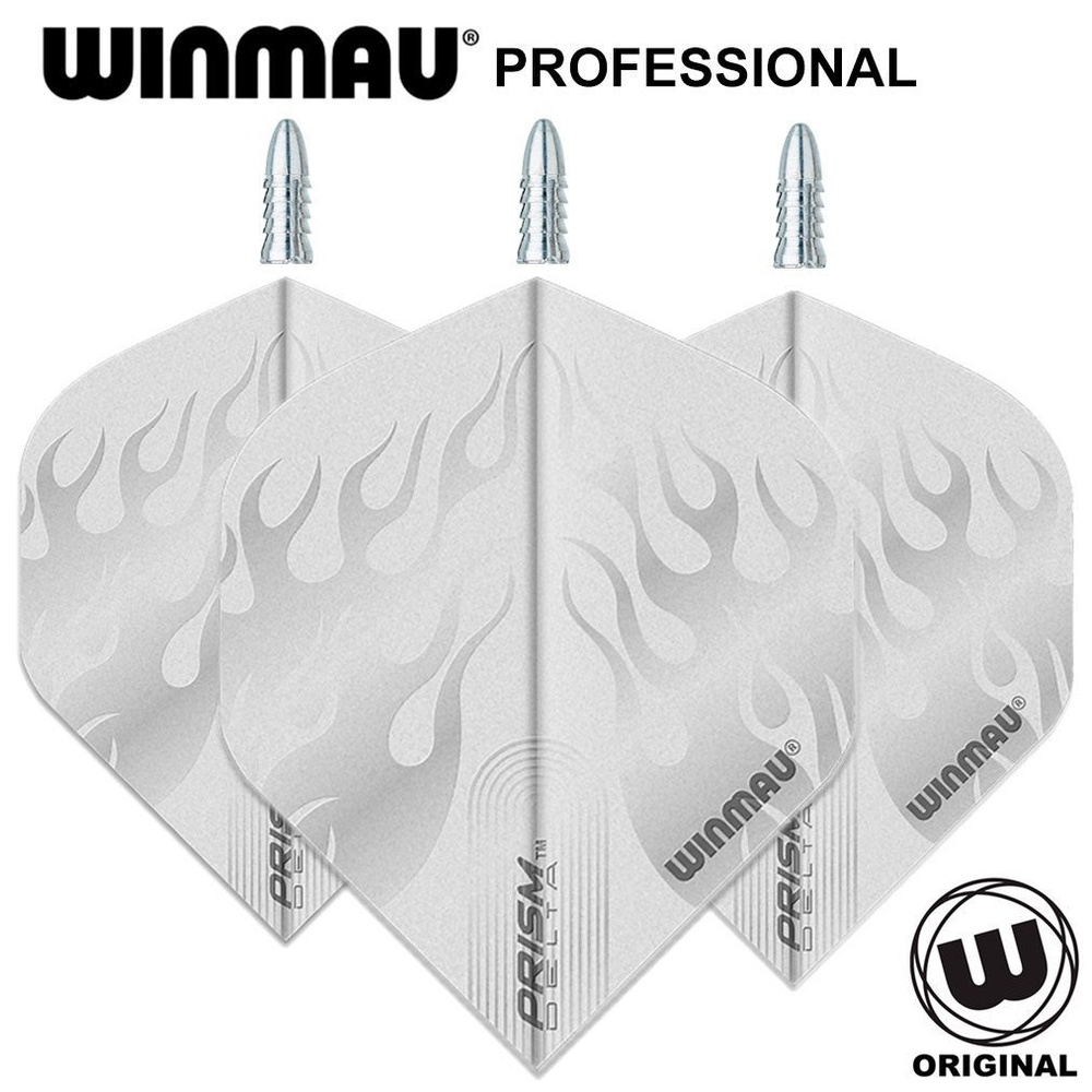 Профессиональные оперения 3шт с протектором оперений Winmau Prism Delta (6915.205) и Winmau Flight Savers. #1