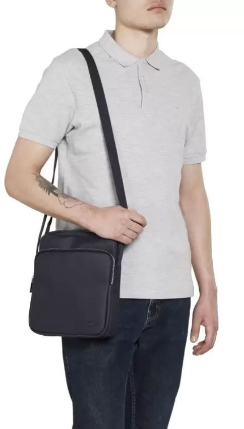 Сумка через на плечо мужская NH2343HC Crossbody Navy Blue лакост #1