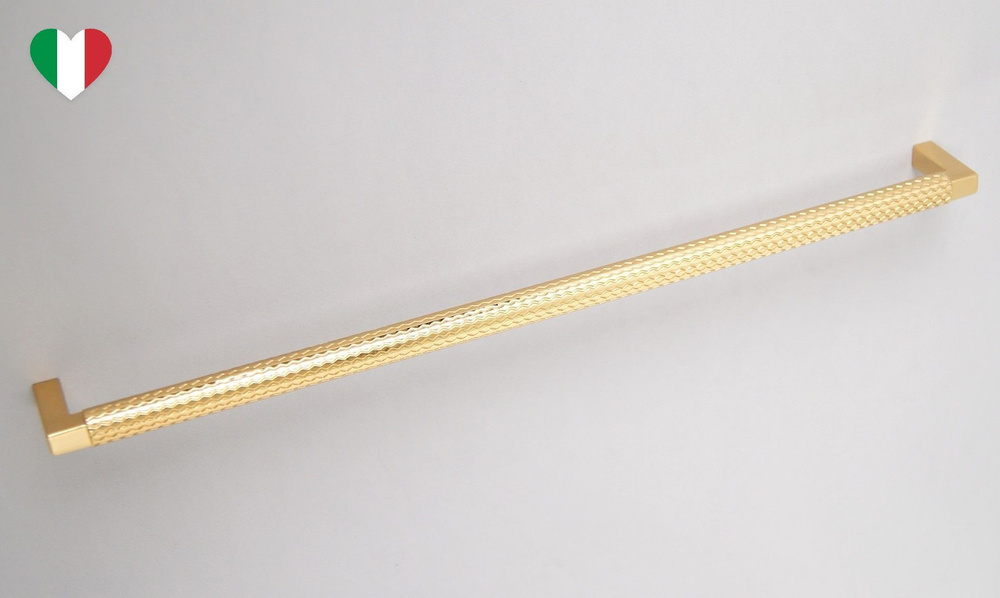 Trama мебельная ручка-скоба 320 мм золото глянцевое #1