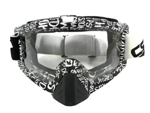 Scout маска 815-67 черная с защитой носа, линза прозр дв #1