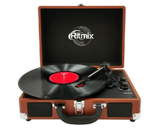 Проигрыватель виниловый Ritmix LP-160B коричневый #1