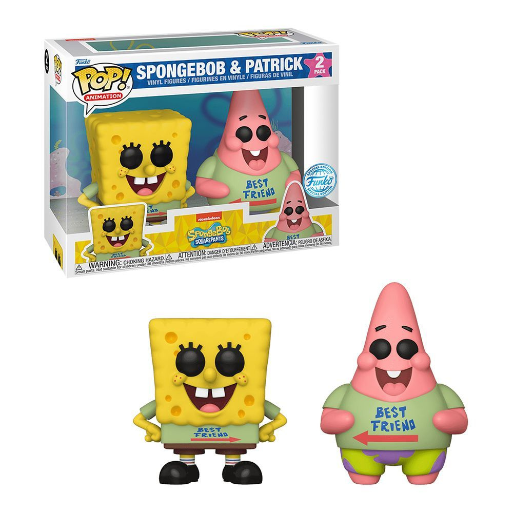 Фигурка Funko POP! 2 Pack: Spongebob & Patrick. Лицензия! #1