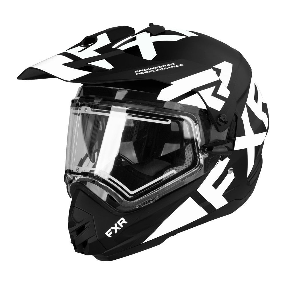 Шлем для снегохода FXR Torque X Team с подогревом, Blk/White, XS #1