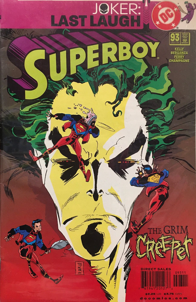 SuperBoy #93 Dec 01. The Grim Creeper. Joker: Last Laugh. DC Comics. Оригинальный комикс на английском #1