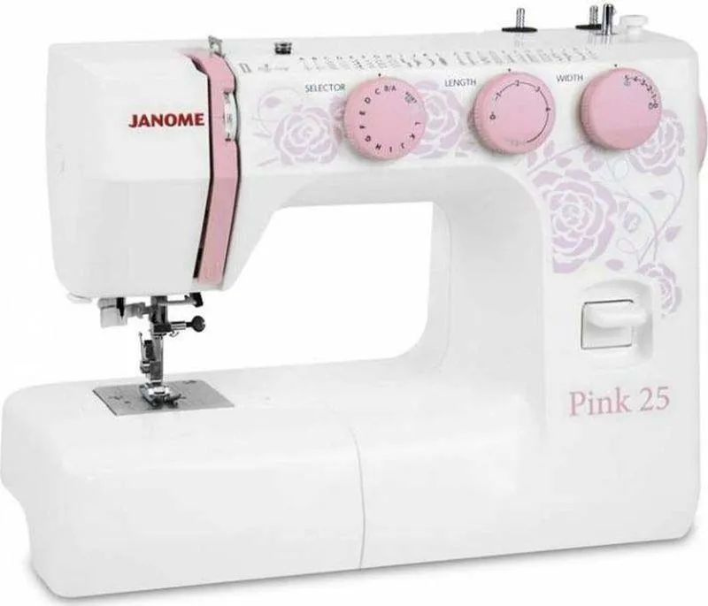 Швейная машина Janome Pink 25 / для дома / для всех тканей / электромеханическая / 25 операций / петля #1