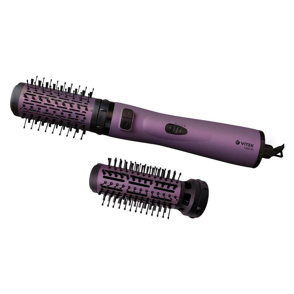 VITEK Фен-щетка для волос VT-8238 Фен-щетка 1200 Вт, скоростей 2, кол-во насадок 2, фиолетовый  #1