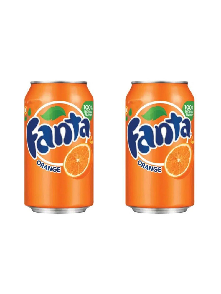 Газированный напиток Fanta Orange со вкусом Апельсина 355мл, 2шт  #1