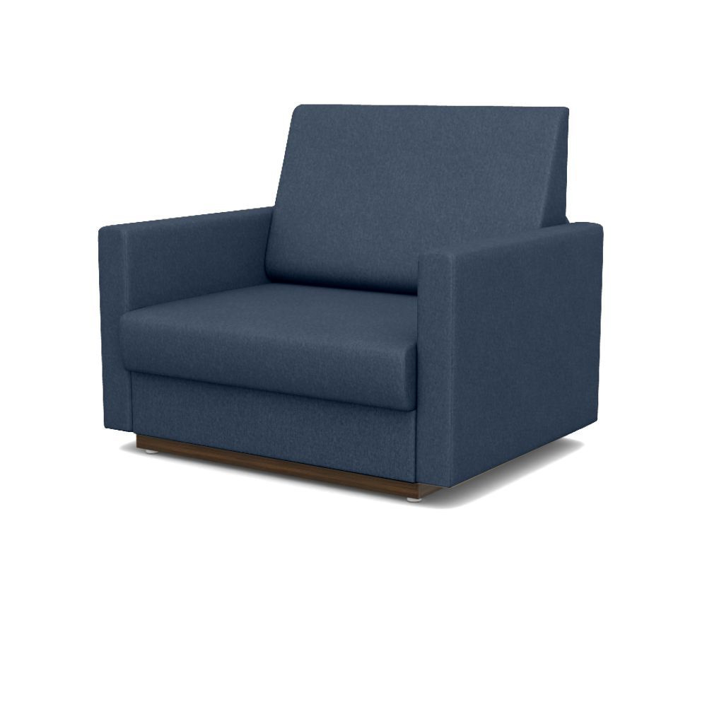 Кресло-кровать Стандарт + ФОКУС- мебельная фабрика 104х80х87 см стальной синий  #1