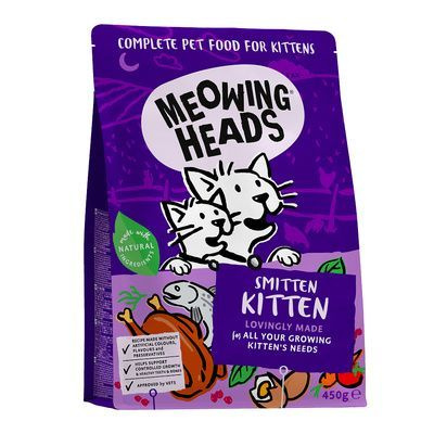 Корм для кошек сухой Meowing Heads 1.5кг, для котят, с курицей и рисом "восторженный котенок"  #1