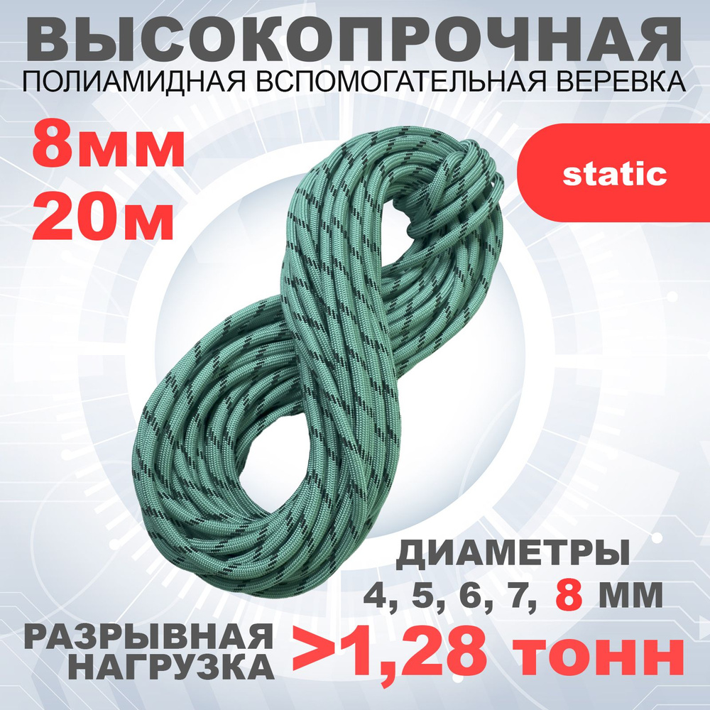 АзотХимФортис Шнур для альпинизма, 20 м #1