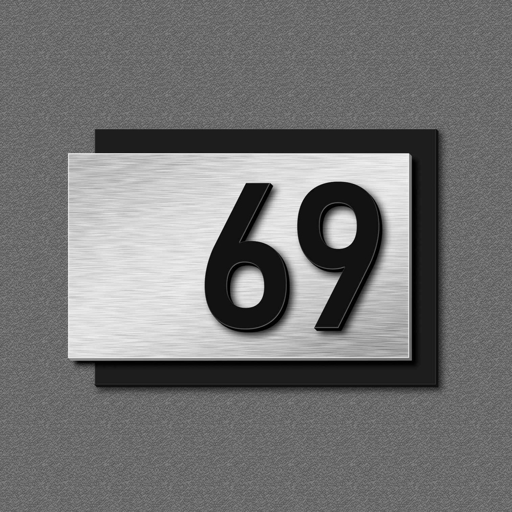 Цифры на дверь, табличка с номером 69 #1
