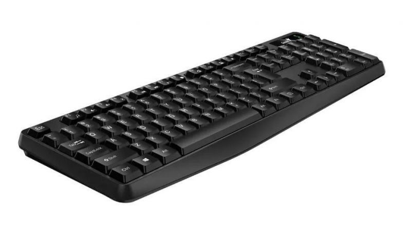 Клавиатура проводная "умная" тихая мембранная GENIUS Smart KB-117 USB Black / черный, F1 - F12, FN, 104 #1