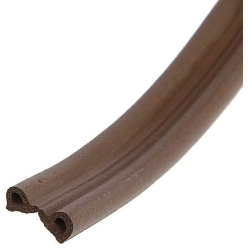 Самоклеящийся резиновый уплотнитель ЗУБР P-профиль, размер 9x5,5 мм, коричневый, 150 м 40932-150  #1