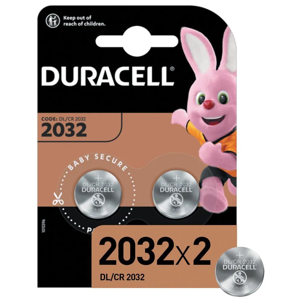 Duracell Батарейка CR2032, Литиевый тип, 1,5 В, 2 шт #1