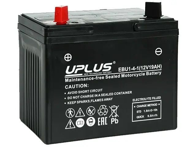 Аккумулятор UPLUS AGM EBU1-4-1 20Ah ПП 250A для мототехники #1