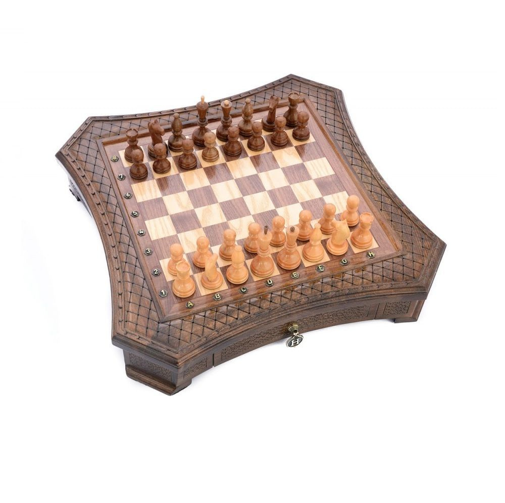 Шахматы резные в ларце "Гарант" 50, Harutyunyan #1