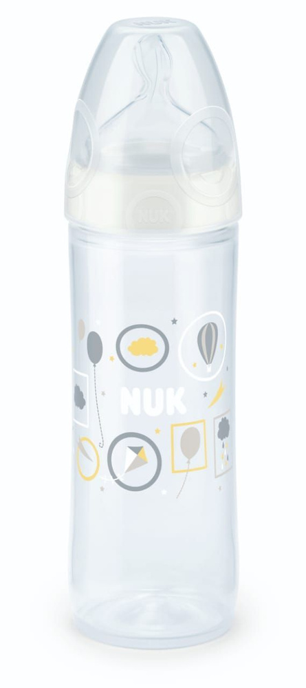 NUK Бутылочка New Classic с силиконовой соской 250 мл 6-18 мес белая  #1