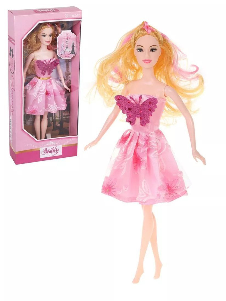 Кукла для девочки в коротком платье, 30 см #1