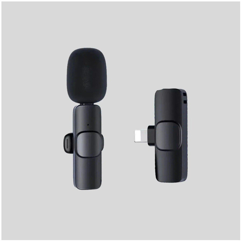 Микрофон петличный Микрофон петличный беспроводной Microphone K9, iPhone петличка беспроводной, черный., #1