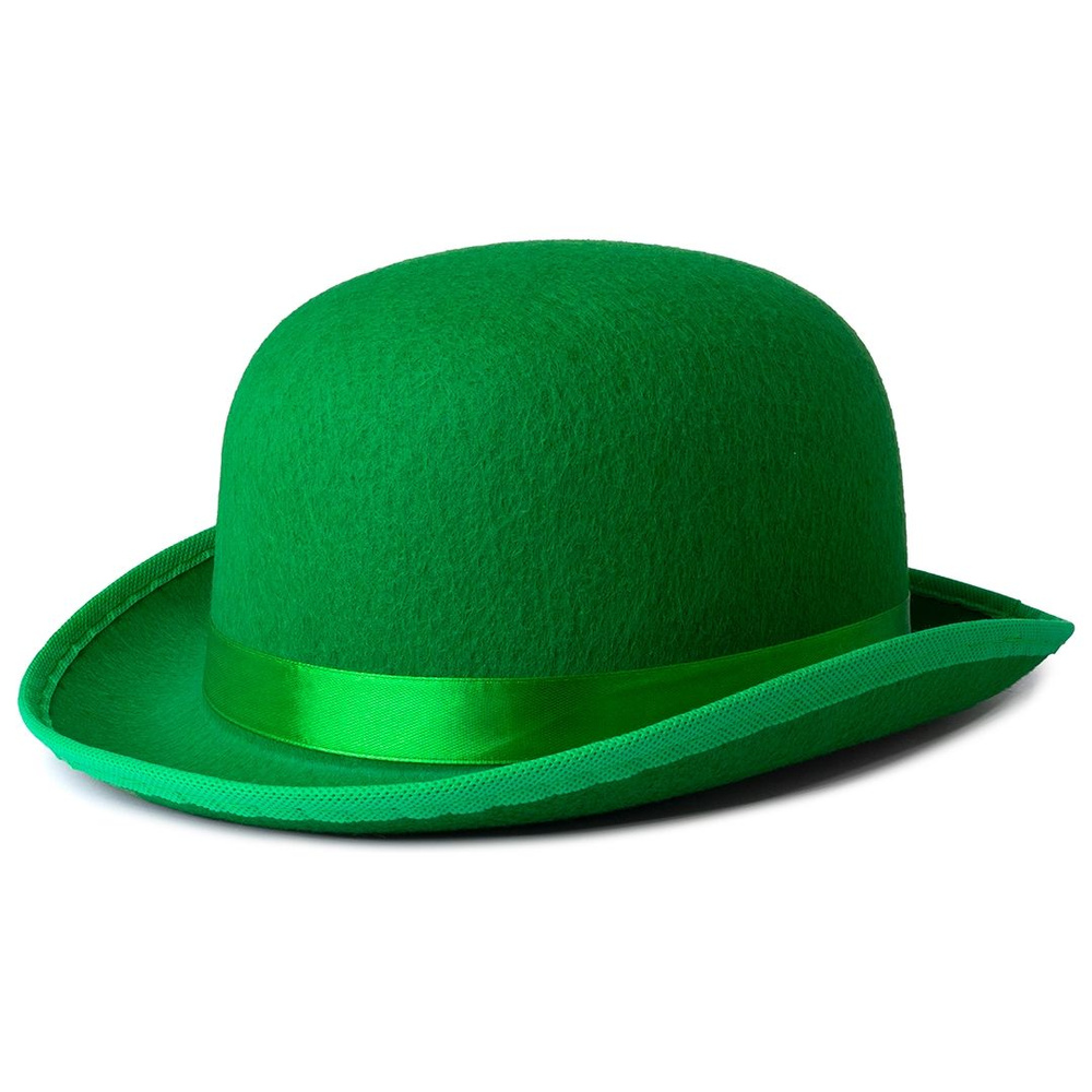 Шляпа Котелок, фетр, Зеленый, 1 шт. #1