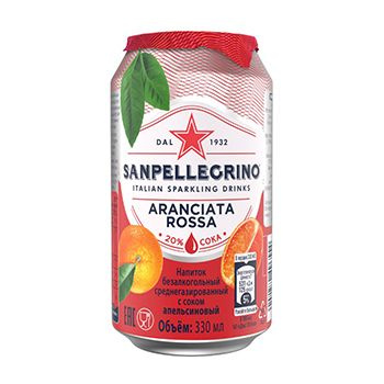 Напиток газированный Aranciata Rossa, Sanpellegrino 0.33 л, Италия -1 шт.  #1