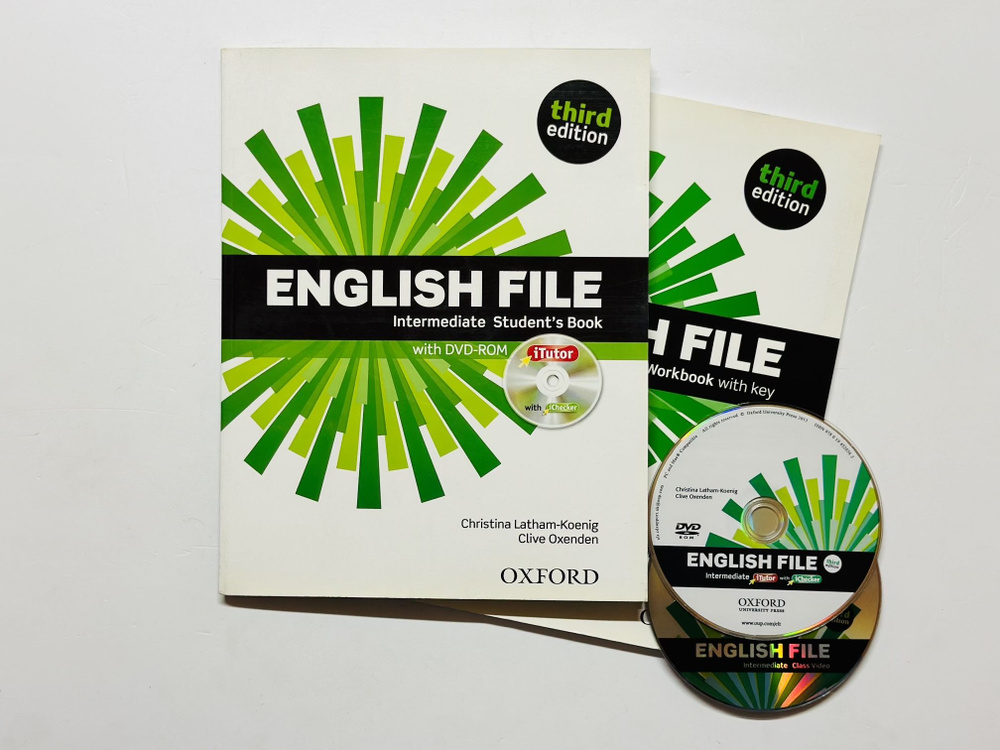 English File Intermediate 3rd (Third Edition) Student book + Workbook + CD #1