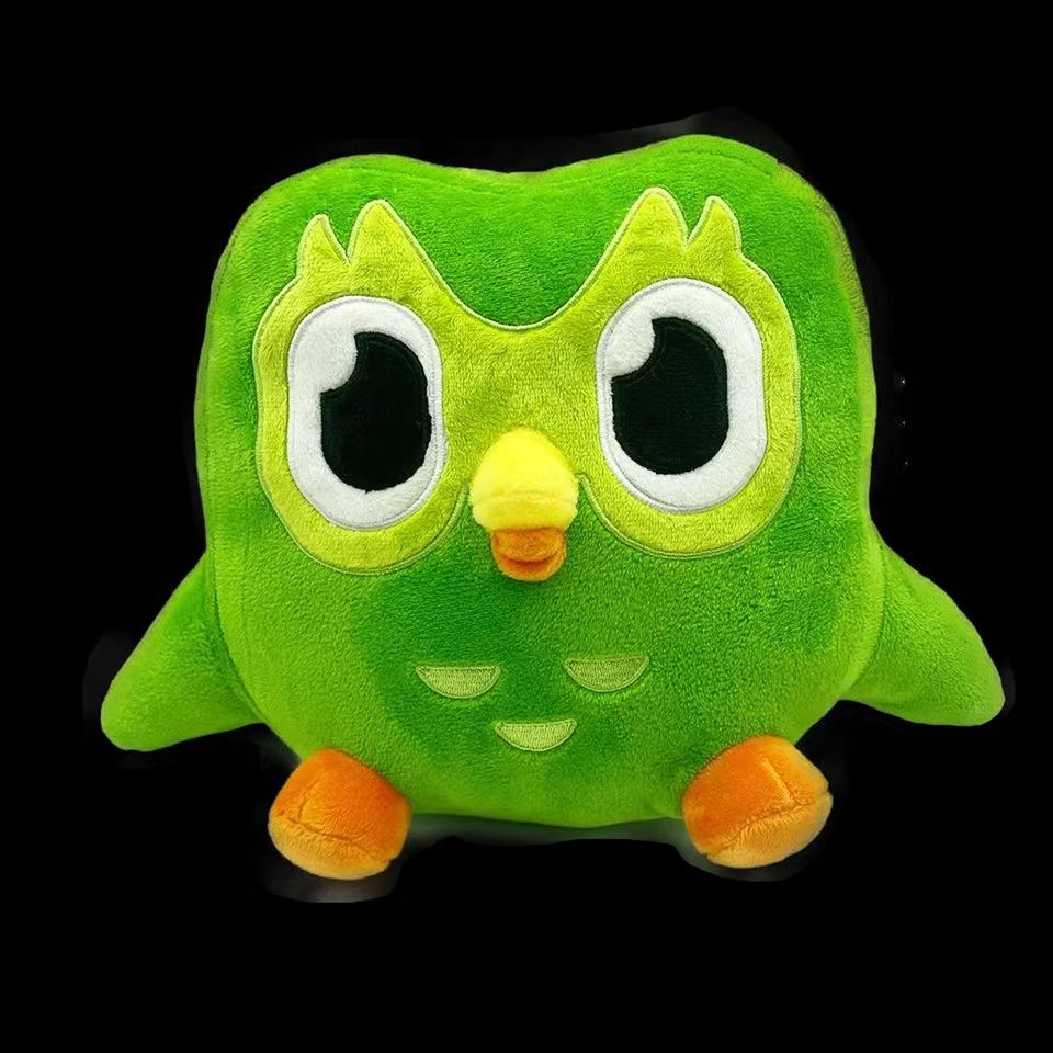 Плюшевая фигурка Duolingo Green Owl 20X30cm - купить с доставкой по  выгодным ценам в интернет-магазине OZON (1281888812)