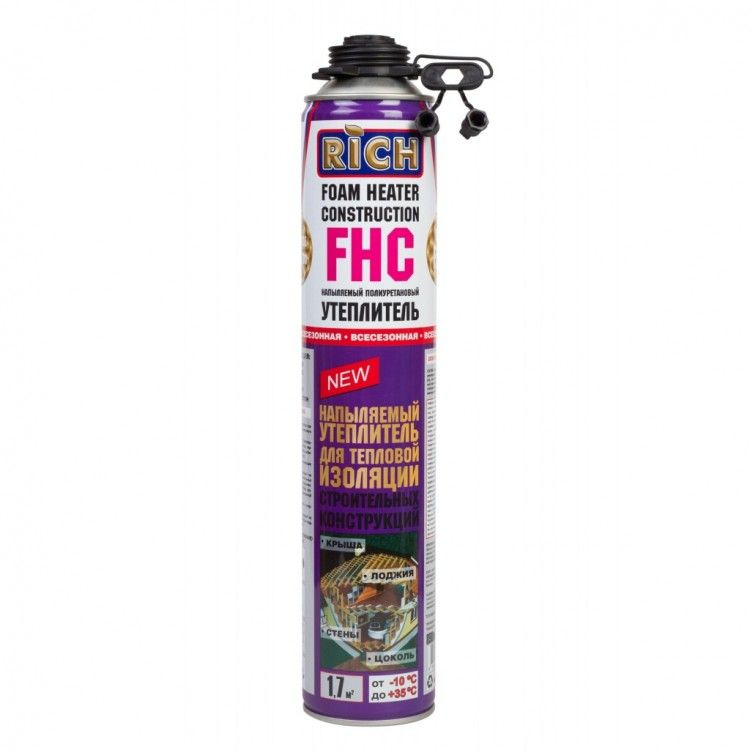 Напыляемый полиуретановый утеплитель FHC Rich, 890 мл, 1 шт. #1