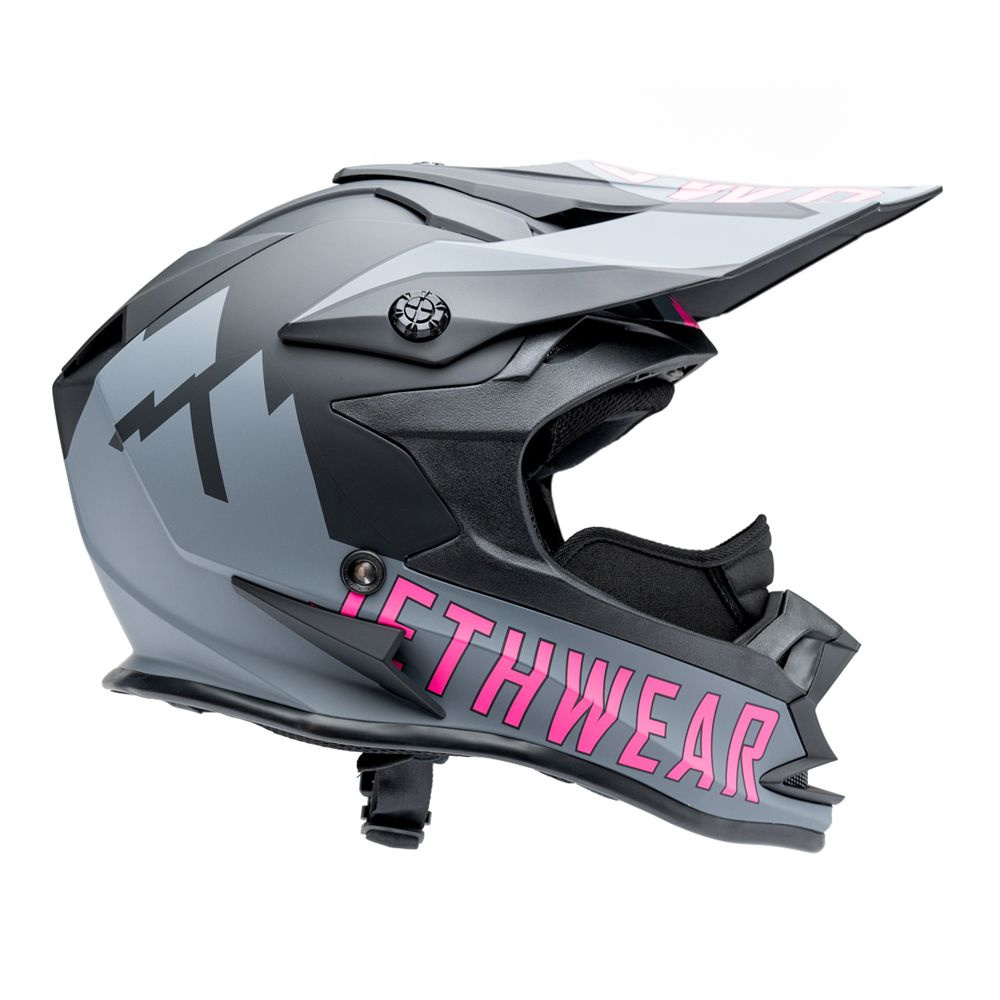 Шлем для снегохода Jethwear Phase, Black/Grey/Pink, M #1