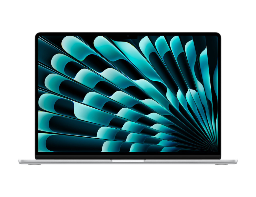 Apple Macbook Air 13 2024 M3 Ноутбук 13.6", Apple M3 (8 CPU, 8 GPU), RAM 8 ГБ, SSD 256 ГБ, MacOS, серебристый, #1