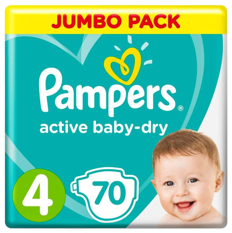 Pampers Подгузники Pampers Active Baby 4 (9-14 кг) - 70 шт #1