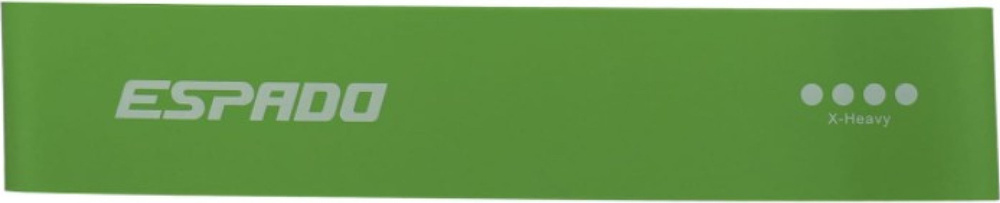 Эспандер-петля ленточный ESPADO / Эспадо для упражнений, латекс зеленого цвета, нагрузка 12кг длина 0.5м #1