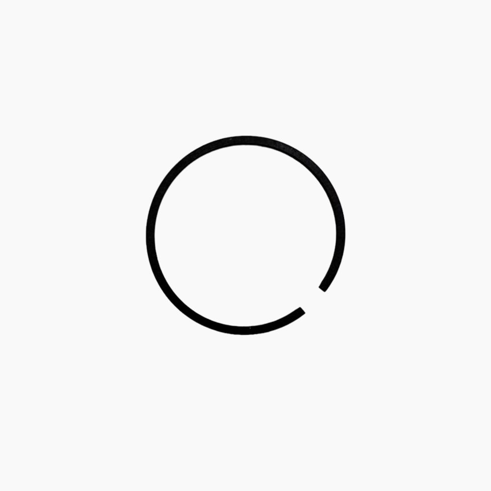 Кольцо поршневое на бензопилу Партнер D41*1,5 мм (Р352, 390, 391, 420, Ро2450)  #1
