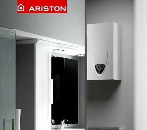 Колонка газовая ARISTON FAST EVO ONT B 11 NG RU, Водонагреватель проточный газовый (Розжиг от батареек) #1