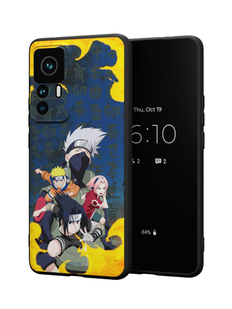 Силиконовый чехол Mobilius для Xiaomi 12T/Xiaomi 12T Pro (Сяоми 12Т и Сяоми 12Т Про), Naruto: Команда #1