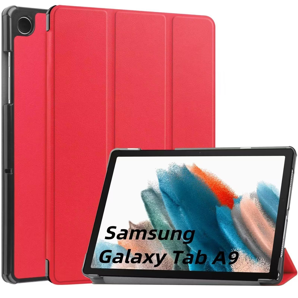 Чехол умный для планшета Samsung Galaxy Tab A9+ 11"/ SM-X210, X215, X216B, красный  #1