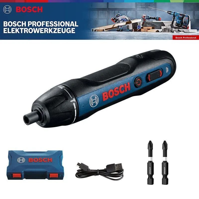 Электрическая отвертка Bosch GO2 3,6 В USB аккумуляторная -  по .