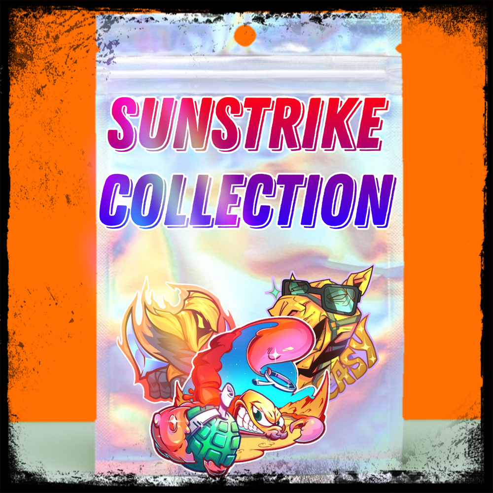 Стикерпак Sunstrike ,Набор стикеров для геймеров по мотивам игры Standoff 2 для кастомизации девайсов, #1