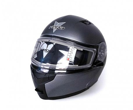 Шлем снегоходный Vega Spark HS158 Winter двойное стекло с подогревом Grey Matt XXL  #1