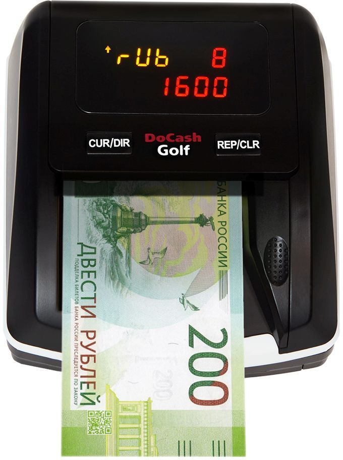 Детектор банкнот DoCash Golf автоматический рубли АКБ #1