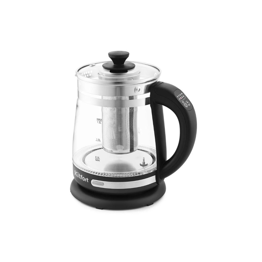 Kitfort Электрический чайник Чайник Kitfort КТ-656 (2 в 1), черный #1