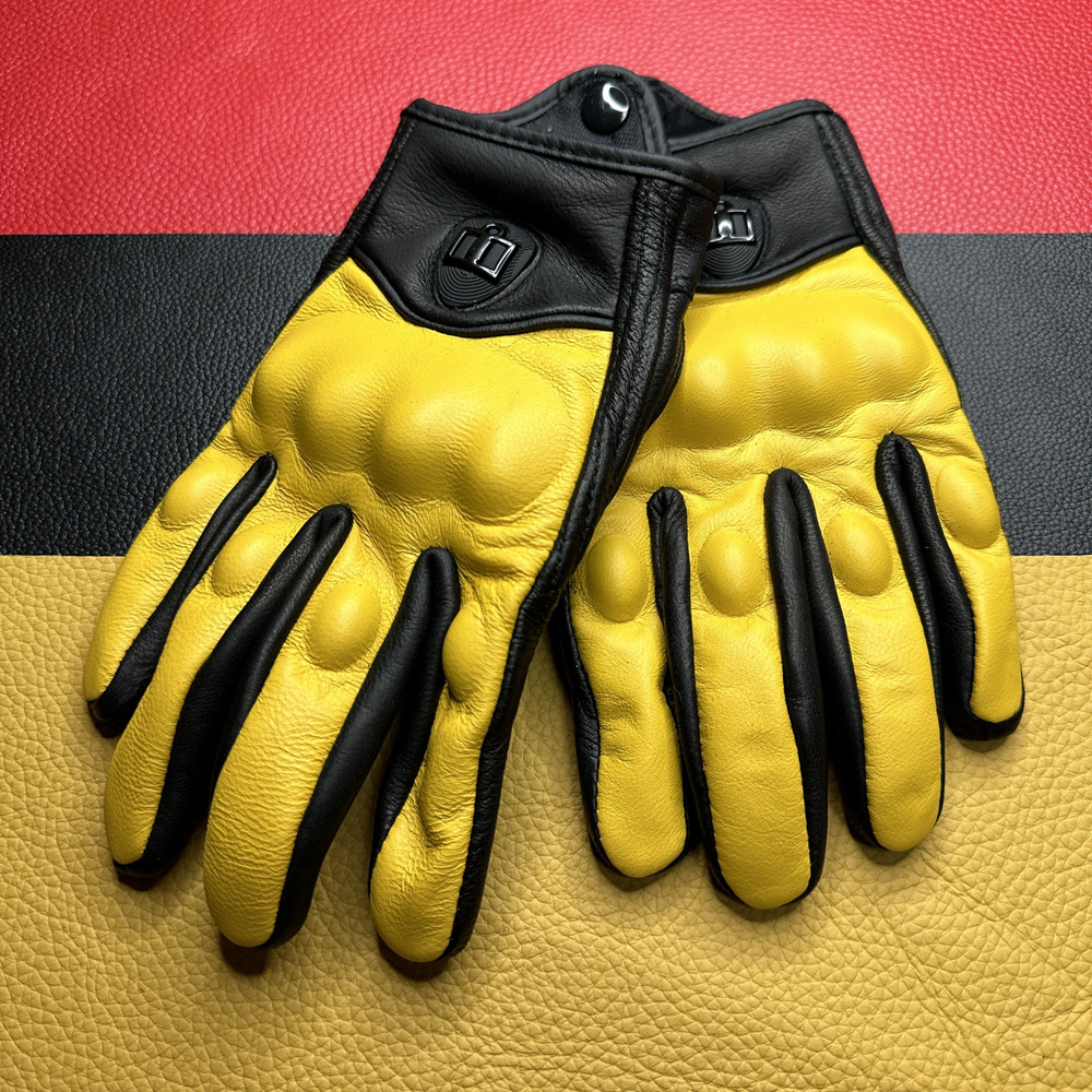 Кожаные тактические перчатки, подходящие для мотоциклов, велосипедов ...