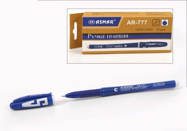 ASMAR Ручка Гелевая, толщина линии: 0.4 мм, цвет: Синий, 12 шт. #1
