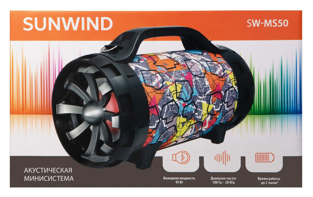 Минисистема SunWind SW-MS50 черный 45Вт FM USB BT SD/MMC #1
