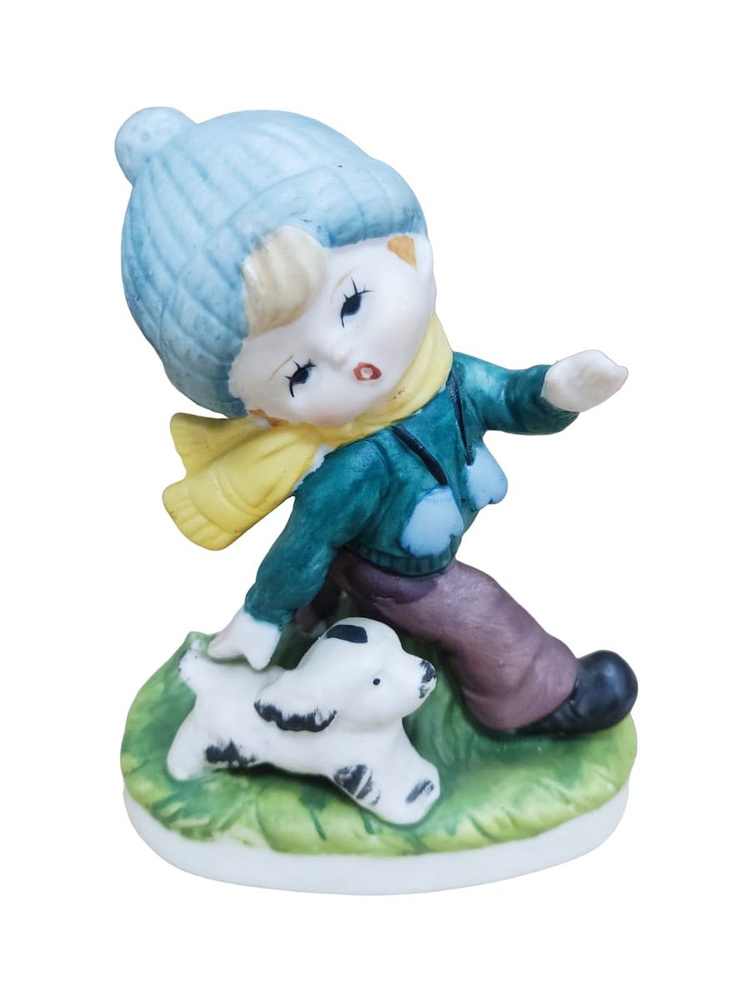 Статуэтка винтажная "Мальчик с собакой", Германия, 1960-70 гг. - купить ...