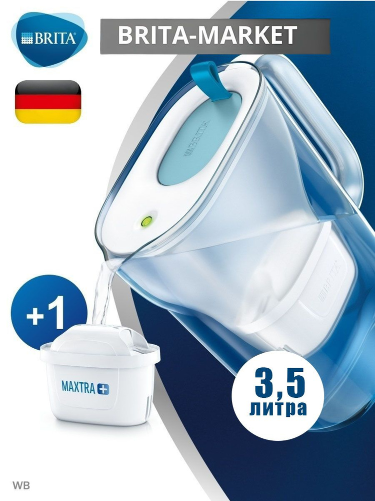 Фильтр кувшин для воды BRITA Style 3,5 л Синий с 1 картридж #1