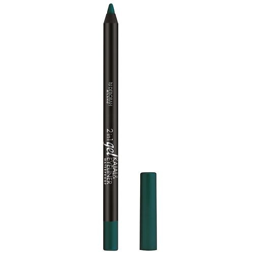 DEBORAH MILANO Карандаш для век гелевый 2 IN 1 GEL KAJAL & EYELINER PENCIL, № 04 зеленый, 1,5 г  #1