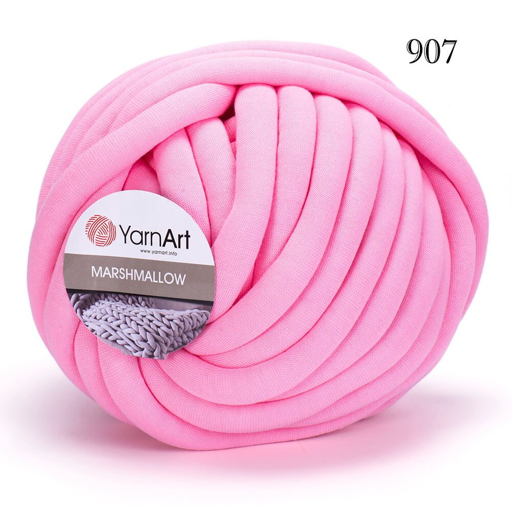 Пряжа YarnArt Marshmallow 907 Розовый / ЯрнАрт Маршмеллоу / 750 гр 30 м  #1