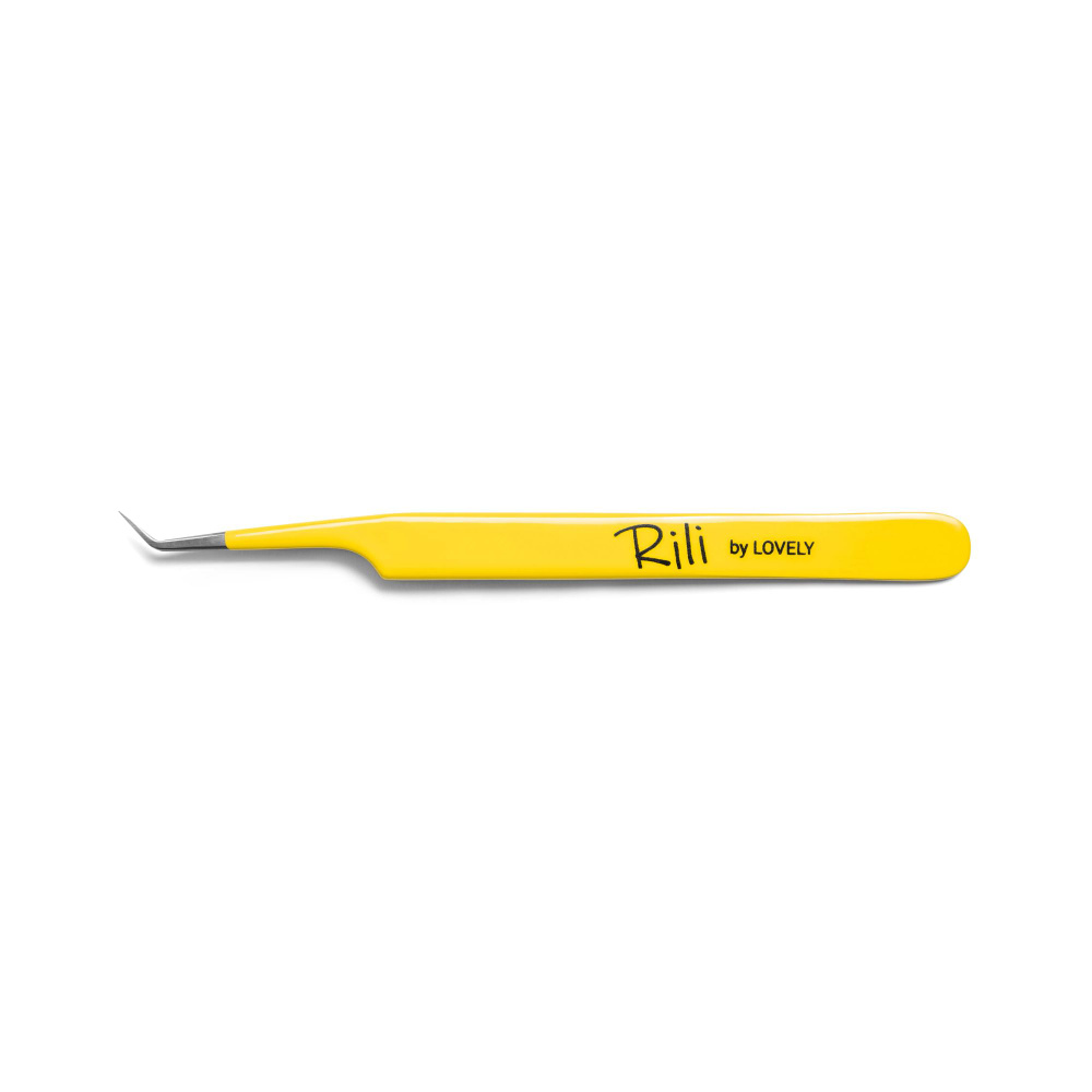 Пинцет для наращивания Rili тип L (7 мм) (Yellow line) #1