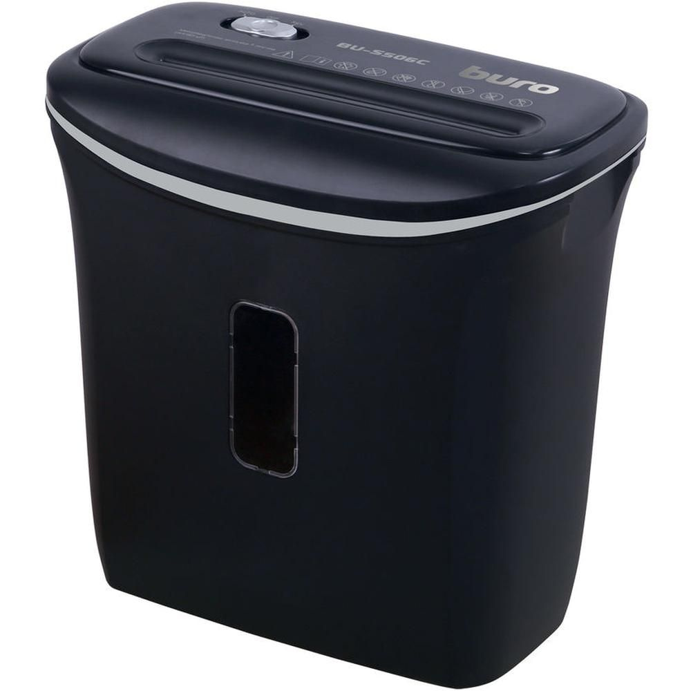 Уничтожитель бумаг Buro Home BU-S506C (секр.P-4)/фрагменты/5лист./12лтр ...